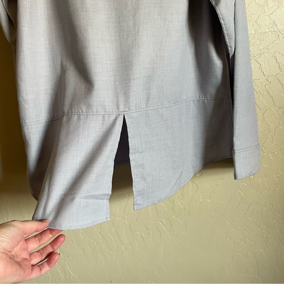 The North Face Womens Button Down Shirt Gray Long Sleeve Size L - Picture 8 of 13